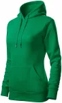 Naiste dressipluus kapuutsiga ilma lukuta, rohuroheline