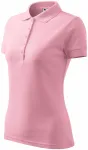 Naiste elegantne polosärk, roosa